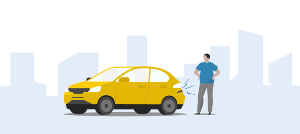 what to do if someone hits your car india